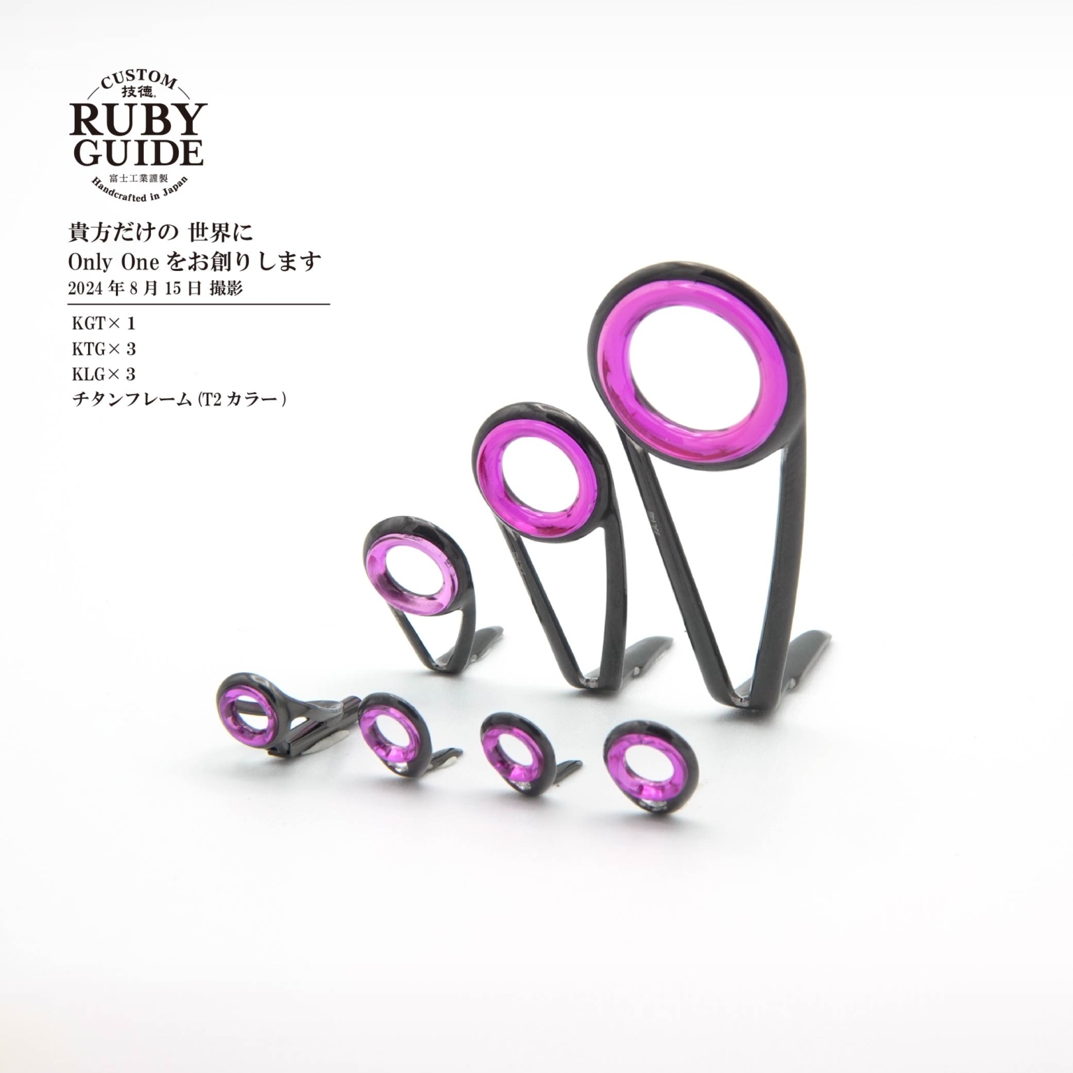 Fuji T2-RVRG3061 RUBY-Ring ルビーガイドセット 技徳カスタムルビー