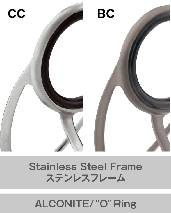 Stainless Steel Frame ステンレスフレーム ALCONITE/“O”Ring